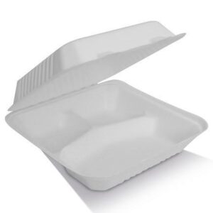 Sugarcane Dinner Box 3 Compartments